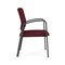 Lesro Newport Guest Chair Metal Frame, Charcoal, OH Wine Upholstery NP1101 - alternate 2